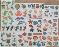 88 Stickers. Blandede dyr